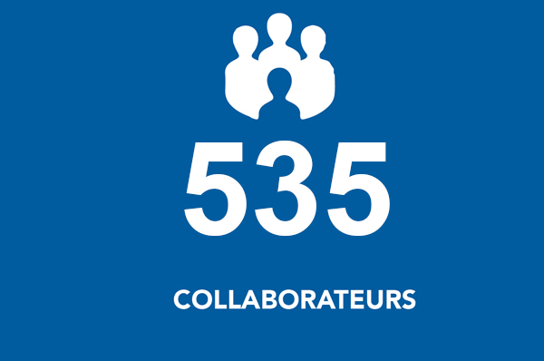 535 COLLABORATEURS
