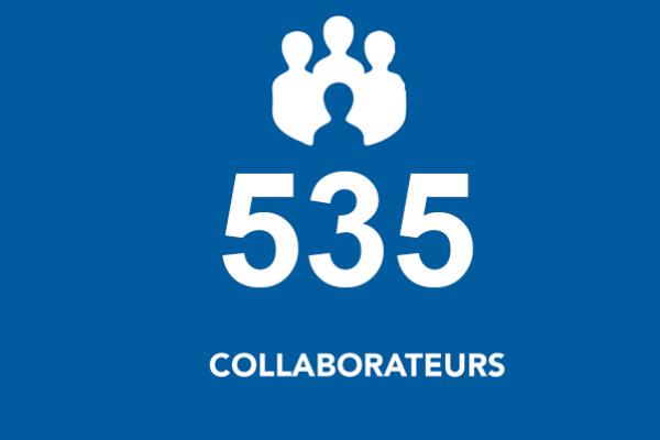535 COLLABORATEURS